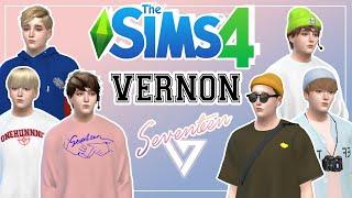 [The Sims 4] Create a Sim - VERNON SEVENTEEN (세븐틴)  - 6 Outfits Lookbook