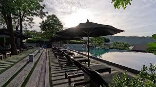Pullman Phuket Arcadia Naithon Beach resort grounds and the second pool, Phuket, Thailand