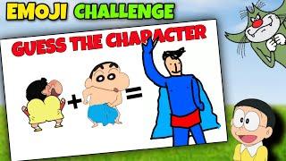 Guess The Emoji Challenge In Shinchan Vs Nobita Vs Jack | Gone Very Funny  Part 2