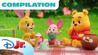 Winnie the Pooh's Hundred Acre Wood Picnic​! | Compilation | Winnie the Pooh | @disneyjr