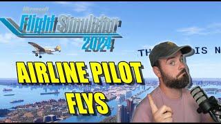 Airline pilot Flys MSFS 2024 #pilotlife