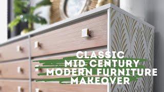 Classic Mid Century Modern Dresser Makeover