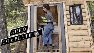 My shed is FINISHED! Another PROJECT COMPLETE! (remote shed build Ep.7).