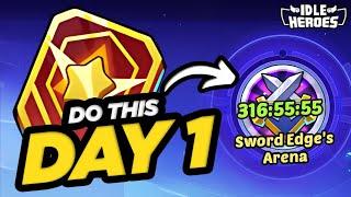 Idle Heroes - DAY 1 Tips for Swords Edge's Arena!!!