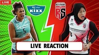 LIVE REACTION GS CALTEX VS RED SPARKS, KOREA V-LEAGUE