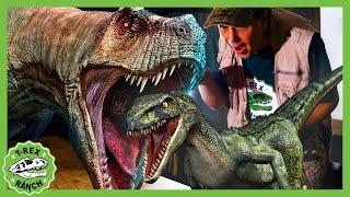 Jurassic Attack! Enter The Dinosaur Dominion |  T-Rex Ranch Dinosaur Videos