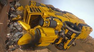 Efficient Atmospheric Mining Ship / Creative Tutorial / Space Engineers