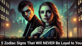 5 Zodiac Signs That Will NEVER Be Loyal to You  #zodiac