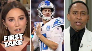 FIRST TAKE | Jared Goff reaffirms his MVP status! - Kay Adams calls Lions the NFC's team to beat