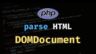 PHP Web Scraping & HTML Parsing using DOMDocument Class