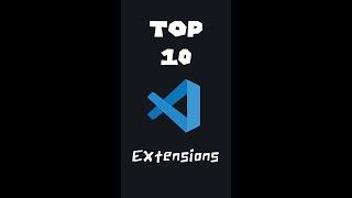 Top 10 Best VsCode extensions for web developers #Shorts