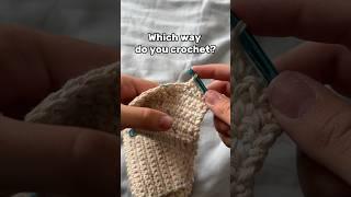 WHICH WAY do you CROCHET single crochets?  #crochet #crocheting