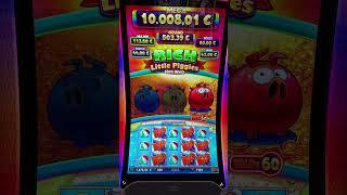 Slot game Rich Piggies, Red Pig wins jackpot wild bonus games #casino #777 #jackpot #handpay