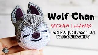 SKZOO Wolf Chan Amigurumi Patrón | Llavero | Amis Tejiendo Momentos ENG/SPA