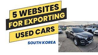 Top 5 Websites you can buy used cars from South Korea