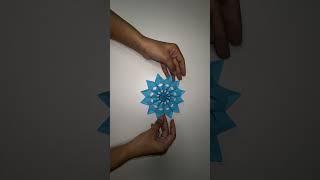 DIY 3D Paper Snowflake ️ | Elegant Holiday Decoration Idea