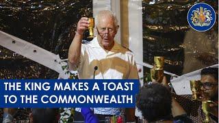 The King makes a toast to the Commonwealth at a dinner for #CHOGM2024.