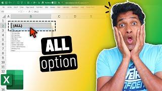 Get "ALL" Option in Excel Data Validation with this Crazy Trick 