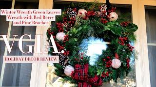 VGIA 20 Inch Christmas Wreath for Outdoors | Holiday Review