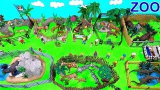 Wild Zoo Animal Toys For Kids - Learn Animal Names and Sounds - Learn Colors