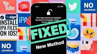 Install IPA Files on iPhone & iPad | No PC, No Jailbreak | FIX "This App Cannot Be Installed" error