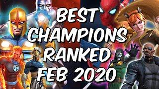 Best Champions Ranked February 2020 - Seatin's Tier List - Marvel Contest of Champions