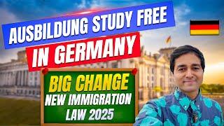 Ausbildung Free Study in Germany 2025 | Vocational Training | Big Opportunity | New immigration law