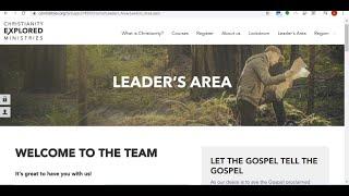 Using the Christianity Explored Leaders Site