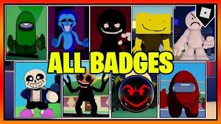 How to get ALL 40 BADGES + SKINS/MORPHS in A FUNKY FNF RP! || Roblox