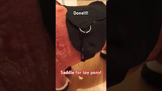 How to made saddle for toy pony