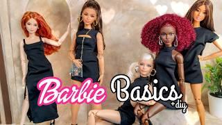 Barbie Basics : Made to Move with Removable Heads |  All 5 Dolls | DIY Purse & Quick Backdrop