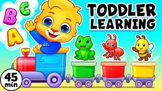 Toddler Learning Colors, ABC & Kids Songs + Educational Videos For Toddlers With Lucas & Friends