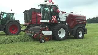 Rostselmash RSM F 2650 forage harvester on grassland in Germany