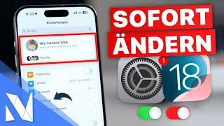 30+ iPhone Einstellungen, die du JETZT ändern solltest! (iOS 18) | Nils-Hendrik Welk