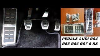 Sport steel pedals RS audi. assembly for AUDI A4 A5 A6 A7