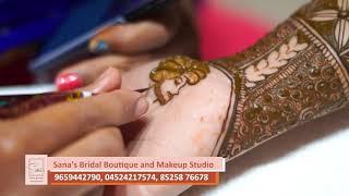 Bridal Mehendi Step by Step | Portrait Mehendi Art | Sana's Make up Studio