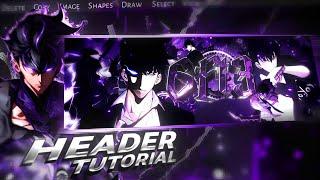 How To Make Anime Header | 6ft3 Anime Header | IbisPaintX Tutorial #animeheader #6ft3 #gfx