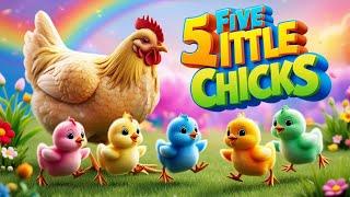 " Sing Along!  Five Little Chicks | Catchy Nursery Rhyme for Kids! "