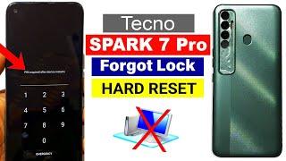 Tecno SPARK 7 Pro (KF8) : Hard Reset | Forgot Password | Screen Unlock  