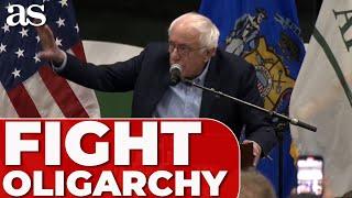 Bernie Sanders' "FIGHT OLIGARCHY" tour event draws CHHERING CROWD