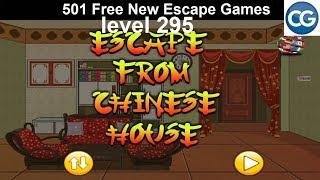 [Walkthrough] 501 Free New Escape Games level 295 - Escape from chinese house - Complete Game