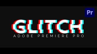 How to make GLITCH EFFECT in Premiere Pro CC - RGB Text Animation (Tutorial)