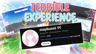 My TERRIBLE Experience With MAYBUNI | Roblox MM2