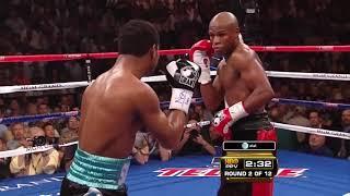 Shane Mosley Landing BOMBS on Floyd mayweather | Full round 2