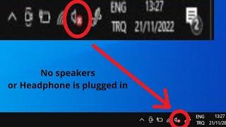 How to enable speaker No speakers or Headphone are plugged in