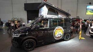 BRUTALLY CHEAP 54,490 €! EDUARDO (28) AND THE BULLI LIVING MOBILE 2022: Reimo VW T6.1 kR Triostyle