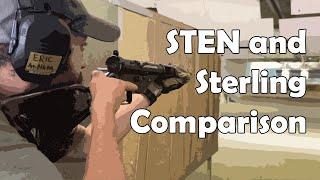 STEN Mk.2, Mk.5 and Sterling On The Range Comparison