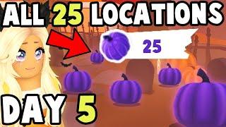 ALL 25 Purple Pumpkin Locations in Adopt Me (DAY 5)