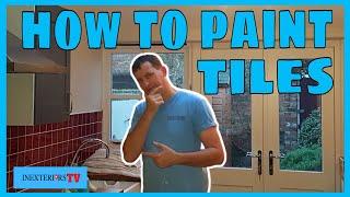 How to paint kitchen tiles. How to paint tiles.