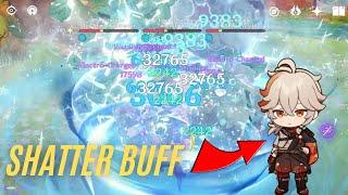 [5.2] Genshin Impact Elemental Reaction Buff | Kazuha Shatter Break Team